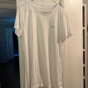 Under Armor dry fit white shirt. Size Large.